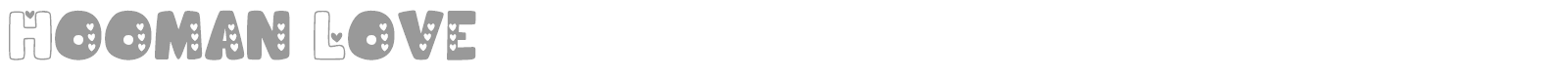 Hooman Love font preview